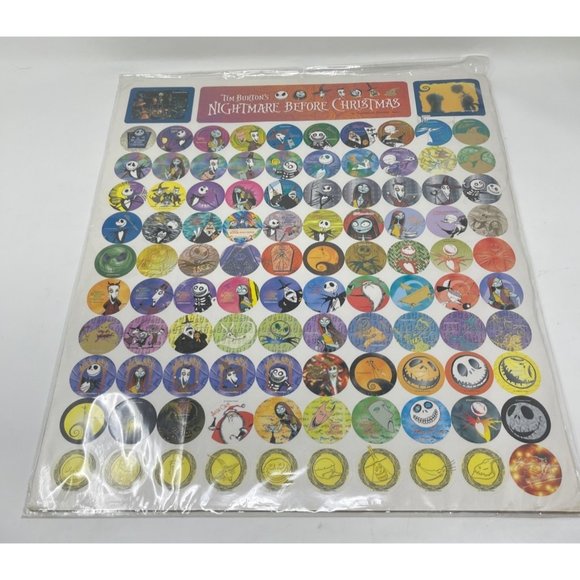 Retro Tim Burton's Disney Japan Nightmare Before Christmas Poster 100 Stickers - Picture 3 of 7